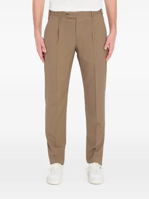 PT Torino pleated virgin wool trousers Brown COZSUFZA0CL1ZI56
