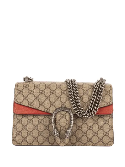 Gucci Pre-Owned Dionysus beige monogram-pattern chain-strap shoulder bag Neutrals 400249520981