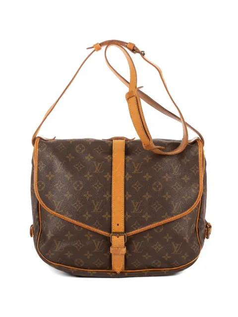 Louis Vuitton Pre-Owned Saumur buckle-fastening shoulder bag Brown FH0950