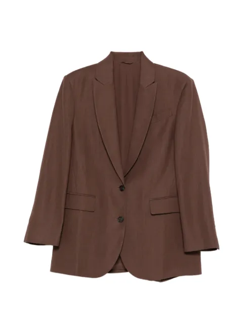 Brunello Cucinelli button single-breasted blazer Brown MH1267291C9284