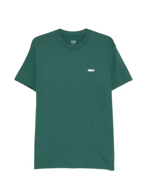 Obey logo-print T-shirt Green 165264331
