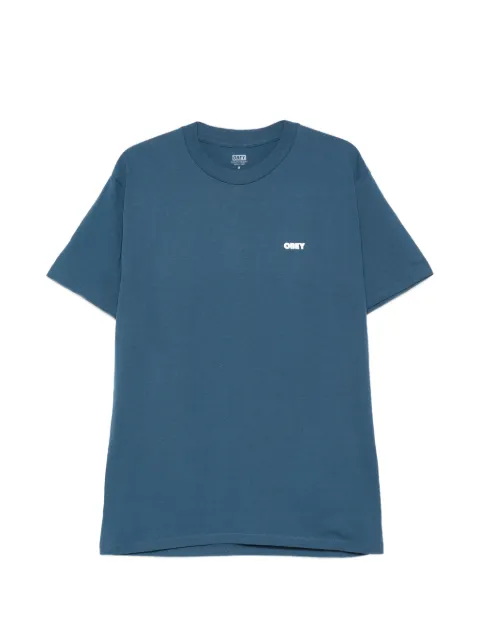 Obey crew-neck T-shirt Blue 165264328