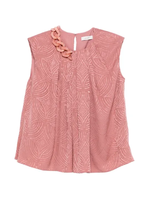 JOSEPH Taddart chain-detail blouse Pink JF009751