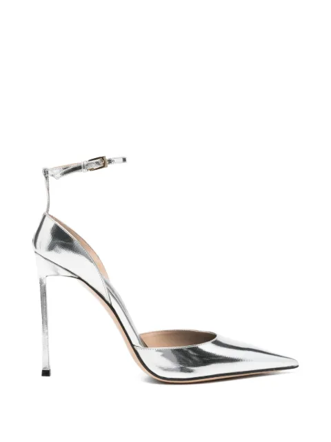 TOM FORD point-toe ankle-strap heeled pumps Silver W3849LCL627P