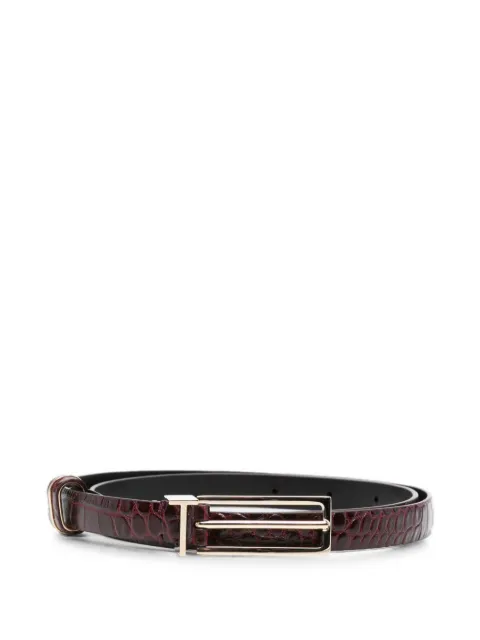 TOM FORD croc-effect leather belt Red WB331LCL607P