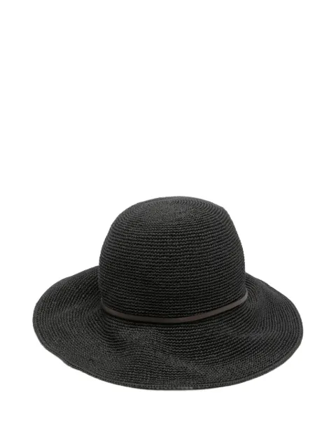 Peserico woven cloche hat Black S36223C0CC851