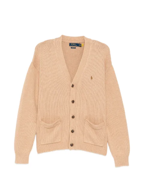 Polo Ralph Lauren logo-embroidered cardigan Brown 710B13887