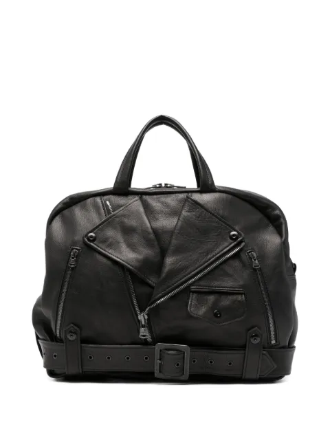 Yohji Yamamoto Mimosa zip tote bag Black HKI137831