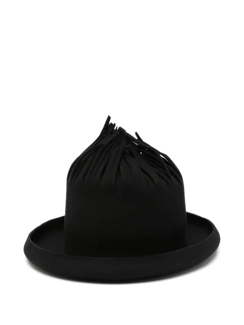 Yohji Yamamoto fringed hat Black FKH031611