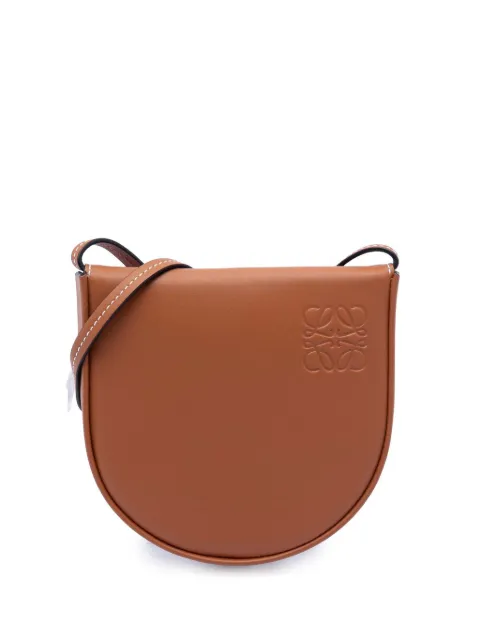 Loewe Pre-Owned 2010-2026 Small Soft Calfskin Heel Pouch crossbody bag Brown HLJJDSC0D6PQGXQO
