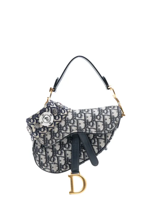 Christian Dior Pre-Owned 2019 Micro Oblique Canvas Saddle Bag satchel Blue SL2N5C0WVOL0XXLJ