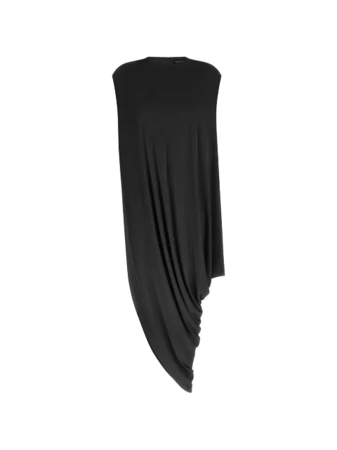 TOM FORD Impossible asymmetric draped top Black TSJ647FAX162