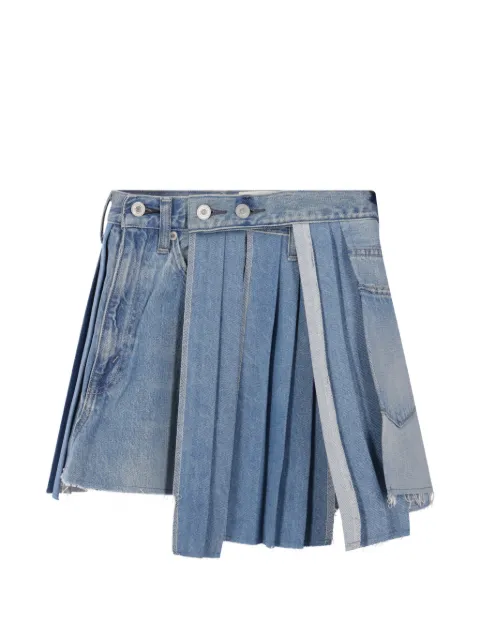 Kuro Mark XIII pleated denim skirt Blue 964107INDIGOASSORT