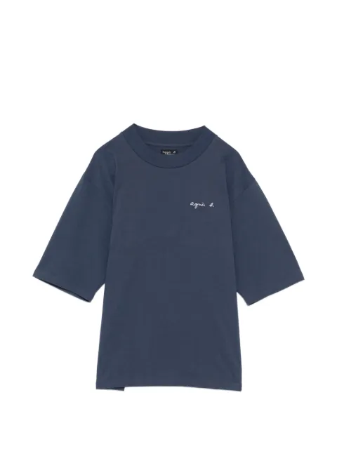 agnès b. THICK COTTON CHRISTOF T-SHIRT Blue EDH7K330