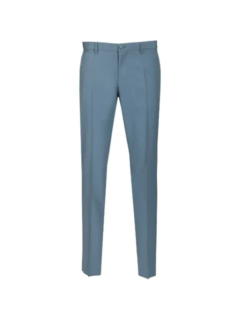 Dolce & Gabbana button flap trousers Blue GY7BMT