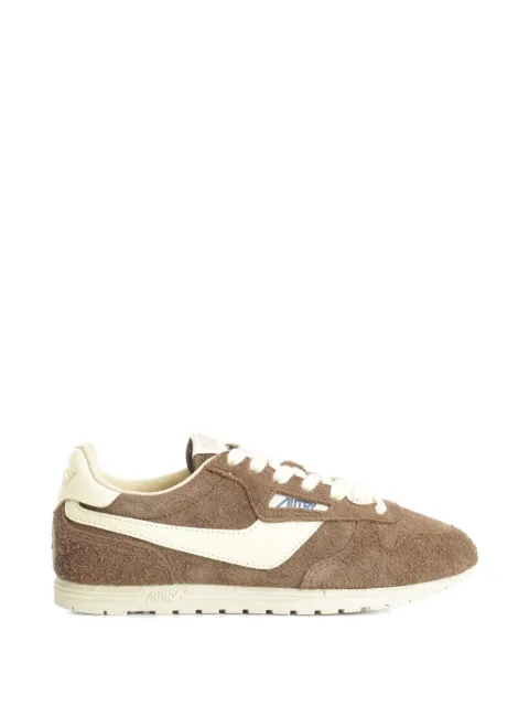 Autry Windspin suede logo-patch sneakers Brown WSLWUB37