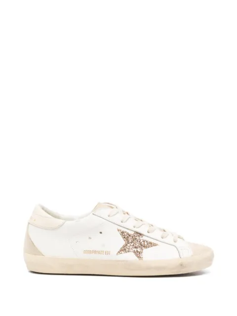 Golden Goose x Browns superstar glitter-patch sneakers White GWF00102F009038