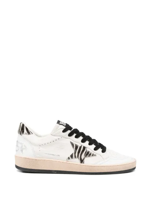 Golden Goose x Browns Ballstar zebra-print sneakers Neutrals GWF00117F009042