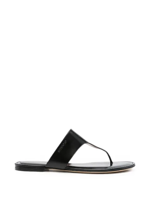 TOM FORD Lina thong-strap leather flat sandals Black W3935LCL002N