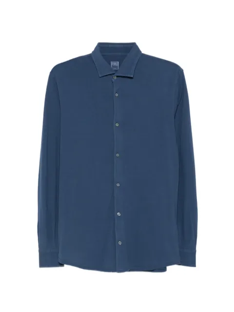 Fedeli long-sleeve jersey shirt Blue TUF00131