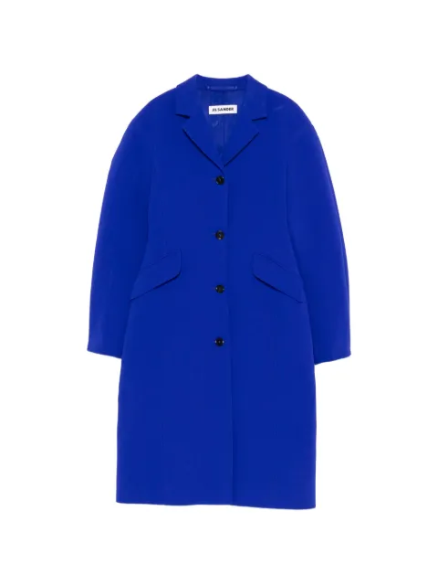 Jil Sander button-up felted coat Blue J03AA0225J70218