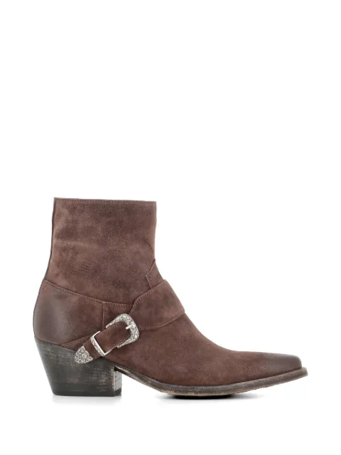 Sartore buckle suede boots Brown SR490503