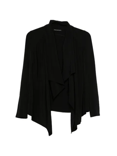Yohji Yamamoto draped open-front jacket Black FKJ825001