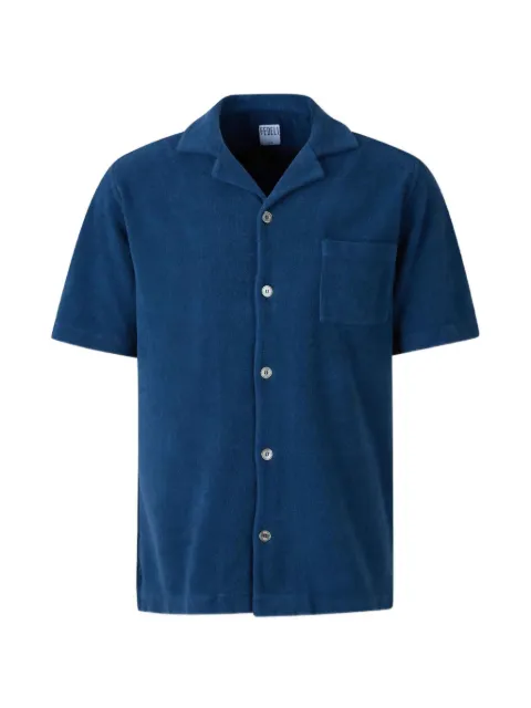 Fedeli patch-pocket shirt Blue TUD00302