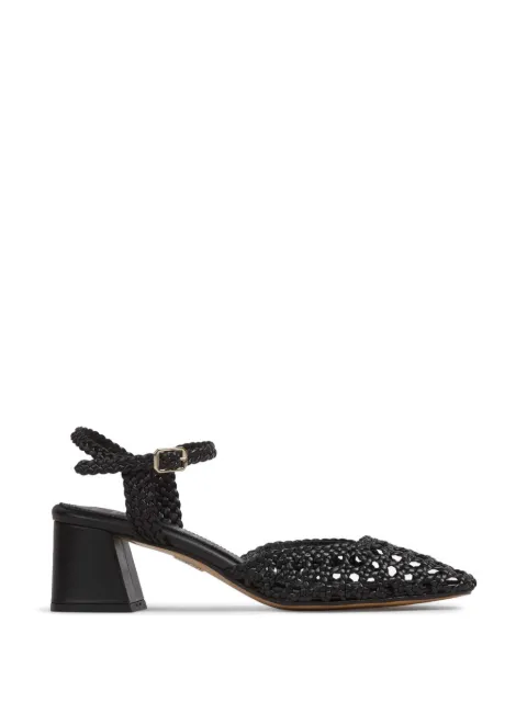 Souliers Martinez woven leather pumps Black CIBELESWOVENLEATHER