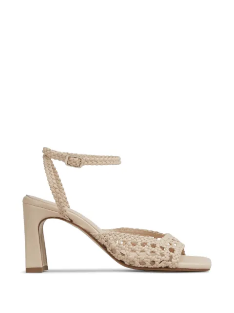 Souliers Martinez woven sandals Neutrals LEAWOVENLEATHER