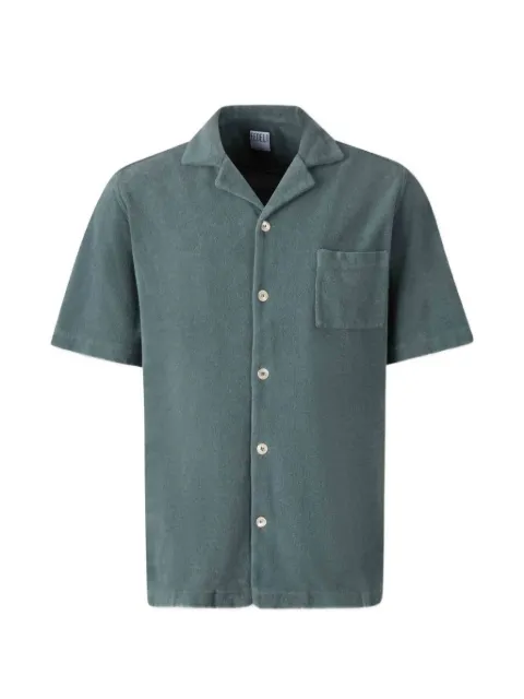Fedeli terry-cloth shirt Blue TUD00302