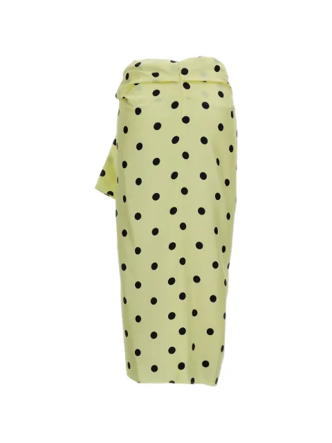 Sportmax Gentile polka-dot midi skirt Yellow 2612101012600