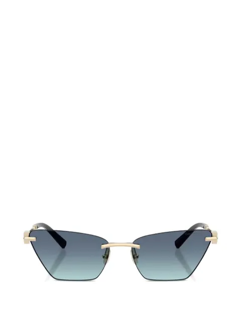 Tiffany & Co Eyewear cat-eye rimless sunglasses Gold TF3120