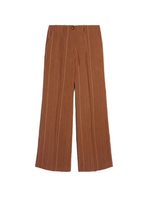 MOMONÌ pinstripe wide trousers Brown 261MMOPA00626117MO
