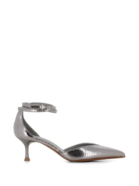 Sergio Levantesi Décolletè Camelia 6 Aspis ankle strap pointed pumps Silver CAMELIA6