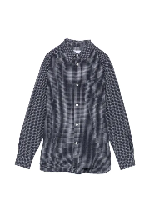 Norse Projects Espevil check oversized shirt Blue N4008897004