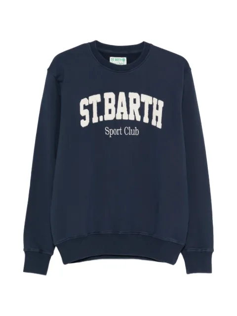 MC2 Saint Barth Ponza crew-neck lettering sweatshirt Blue PON0001