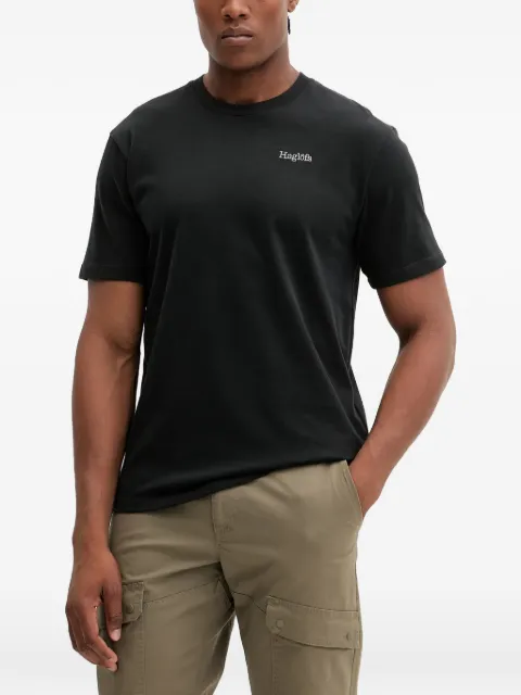 Haglöfs logo-embroidered T-shirt Black 607658