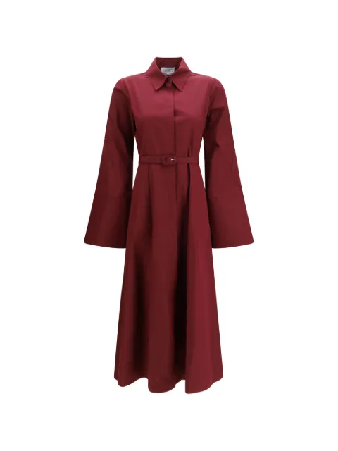 Gabriela Hearst Carmina belted midi dress Red 2264138T119