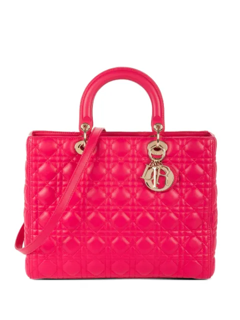Christian Dior Pre-Owned Lady Dior quilted bag Pink 18MA1112