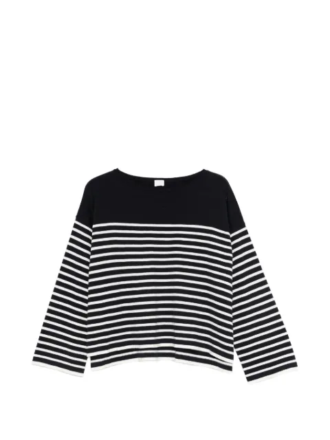 C.T.PLAGE striped long-sleeve sweater Blue CT23116N