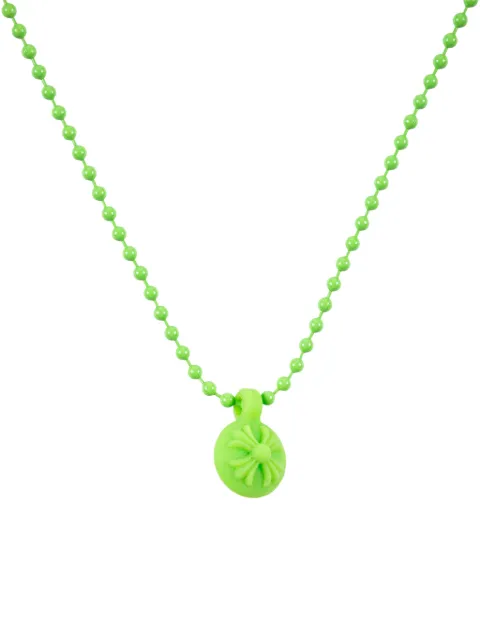 Chrome Hearts Ball Crossball "Green" necklace Green CHRM0883