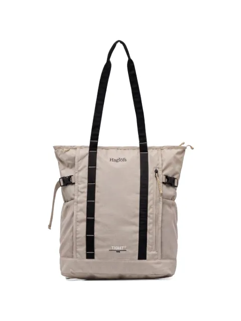 Haglöfs 25 Tight embroidered-logo tote bag Neutrals 607756