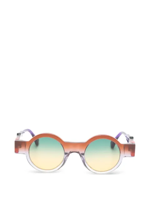Kuboraum I02 round-frame sunglasses Orange I02