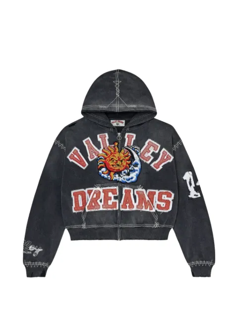 Vale Sunny zip-up hoodie Black VAL43