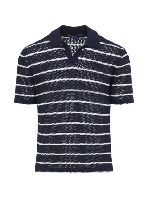 Ralph Lauren Purple Label striped knit T-shirt Blue 790P10975001