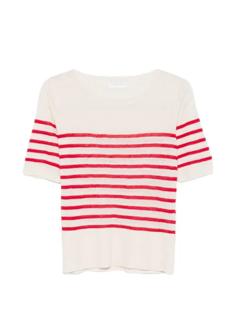 Majestic Filatures striped round-neck T-shirt Neutrals K264FPU781