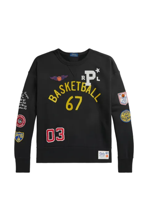 Polo Ralph Lauren appliqué-embellishments T-shirt Black 710950756001