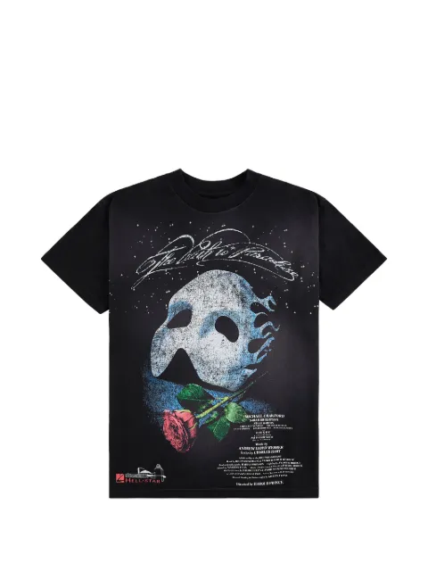HELLSTAR Phantom of the Opera logo-print T-shirt Black HSR236