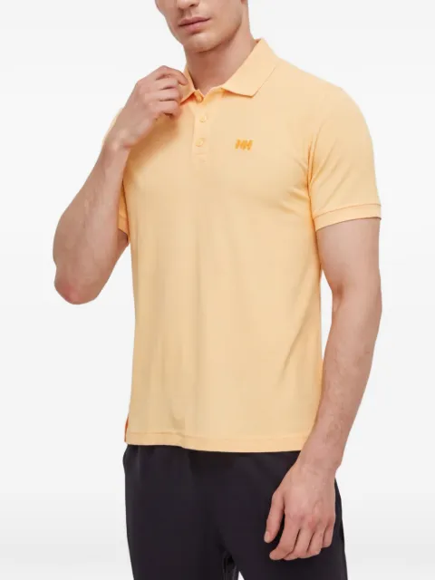 Helly Hansen short-sleeve button polo shirt Orange 50584